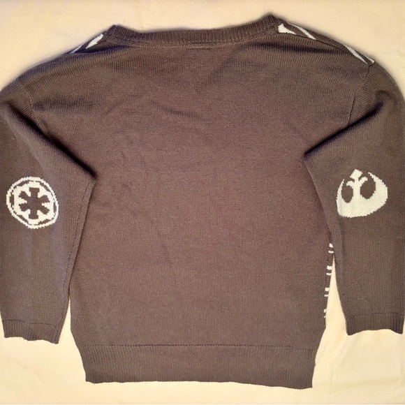 Her Universe Grey and White Striped Star Wars Sweater - Picture 3 of 8